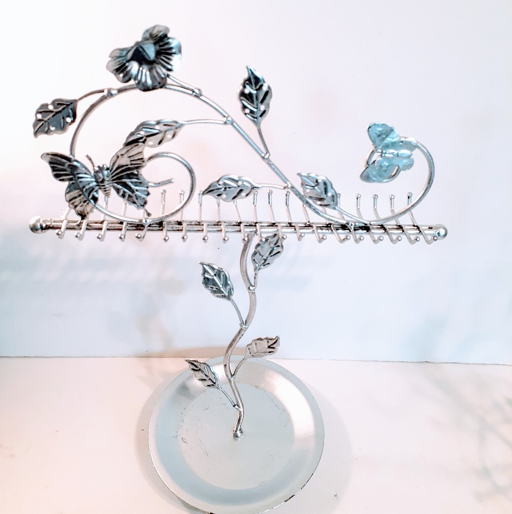 Jewelry Displays Silver Metallic Organizer Women's